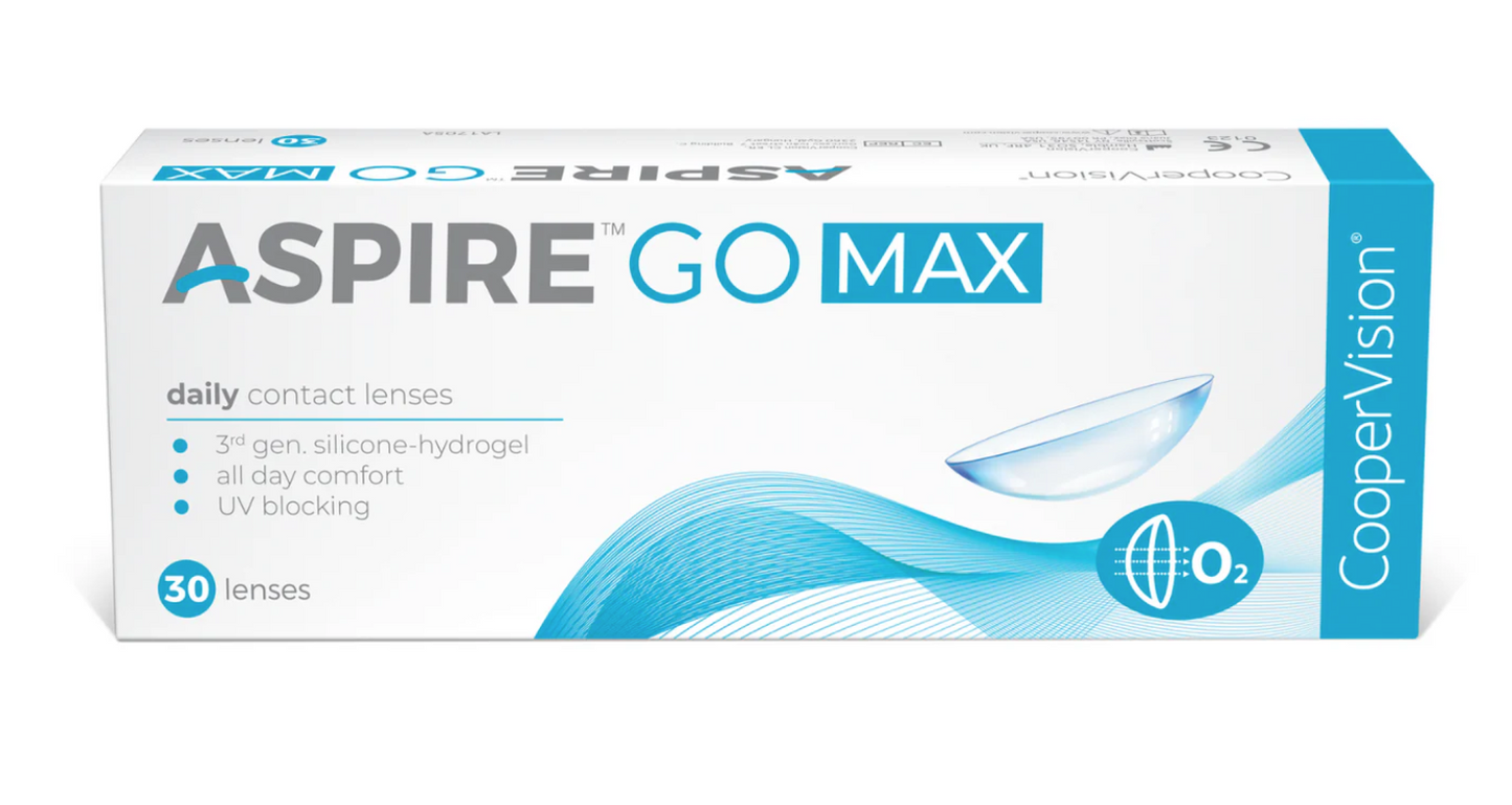 Cooper Vision Contact Lenses Aspire GO MAX (30 Lenses Box)