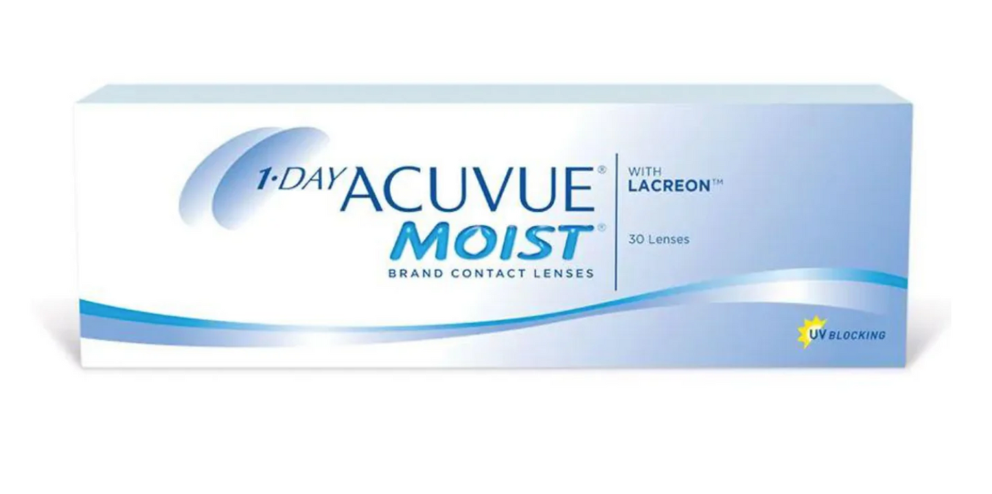 Johnson & Johnson Contact Lenses 1-Day Acuvue Moist (30 Lenses Box)