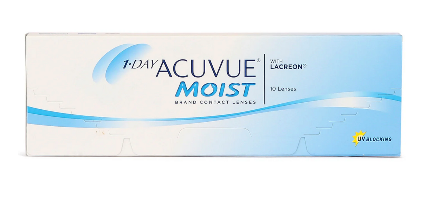 Johnson & Johnson Contact Lenses 1-Day Acuvue Moist (10 Lenses Box)